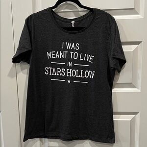 Gilmore Girl Stars Hollow Black Graphic Tee Sz 2XL